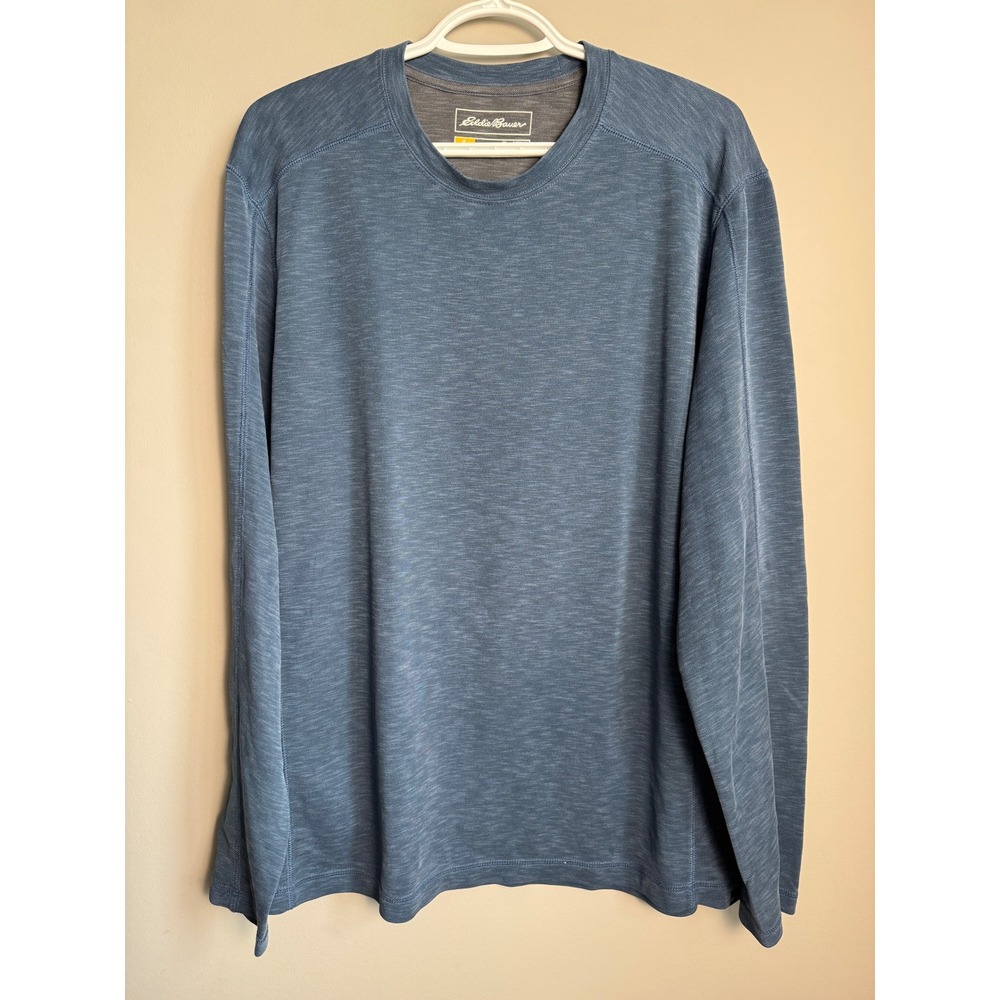 Eddie Bauer Motion Mens Active Long Sleeve T-Shirt XL Gorpcore Hiking Outdoor